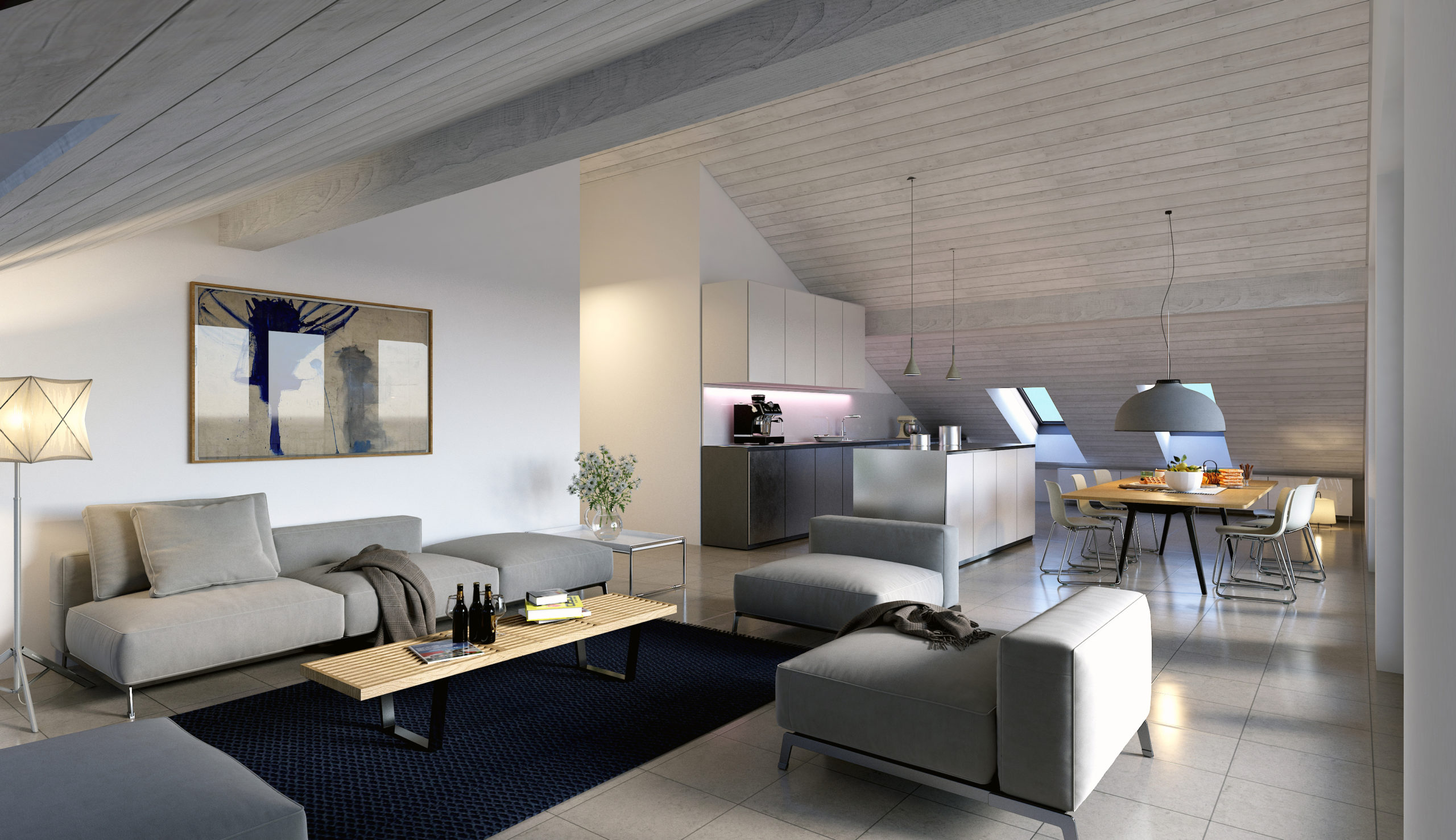 Exceptionnel appartement 5.5 pièces au dernier étage – Résidence Agora, Farvagny (Lot C 3-1) - Photo de présentation