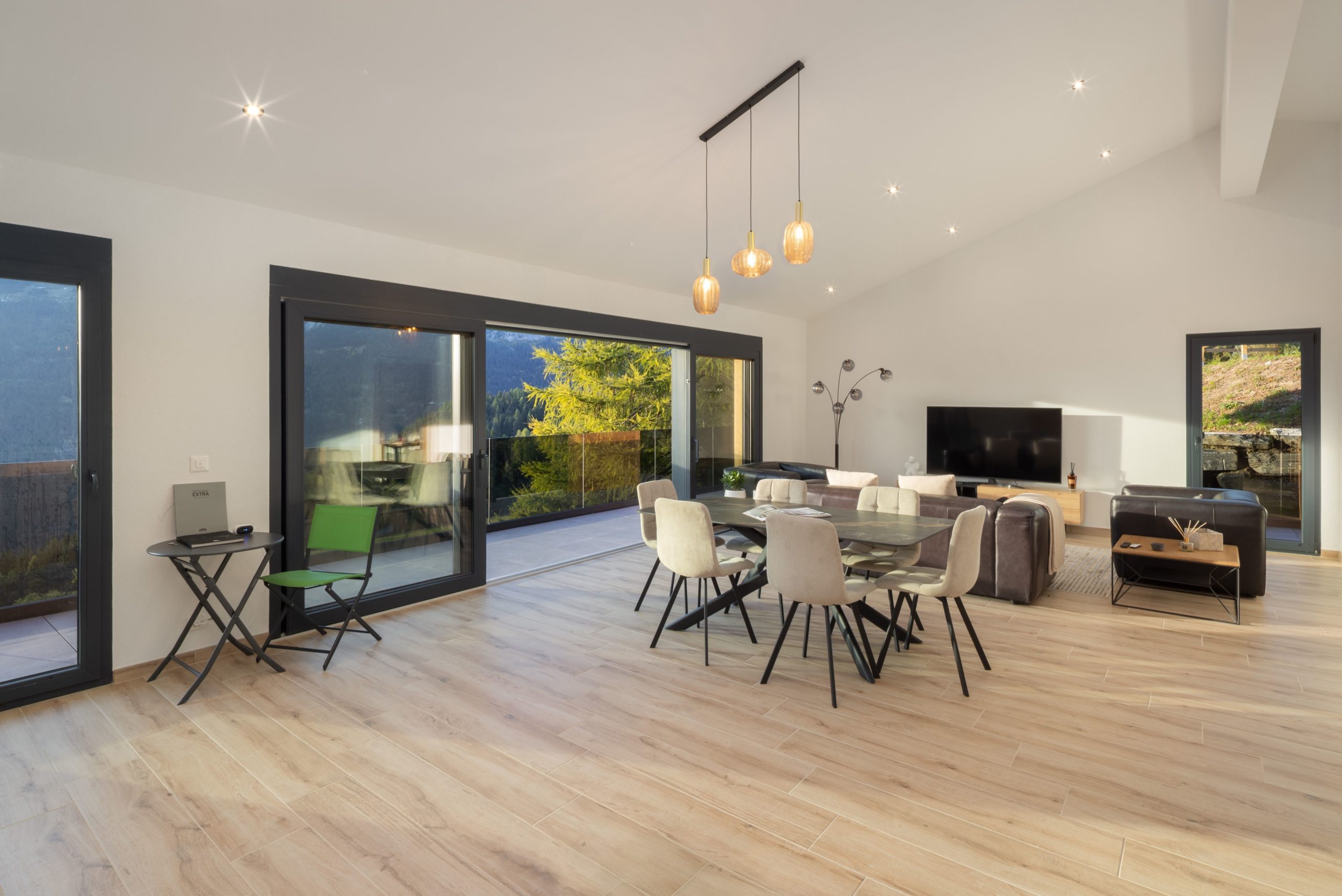 Chalet de prestige en cours de construction à Crans-Montana