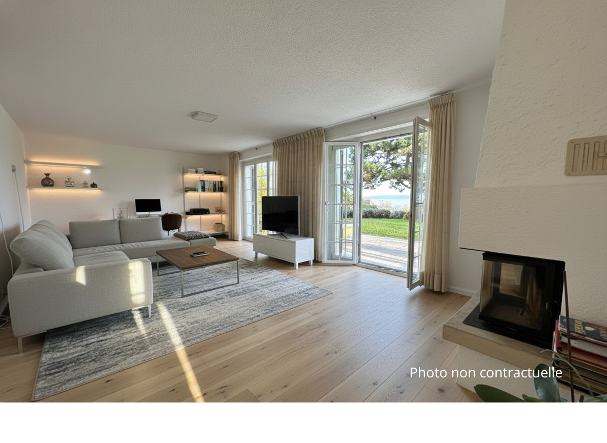 Villa individuelle, vue sur le lac au cœur des vignes