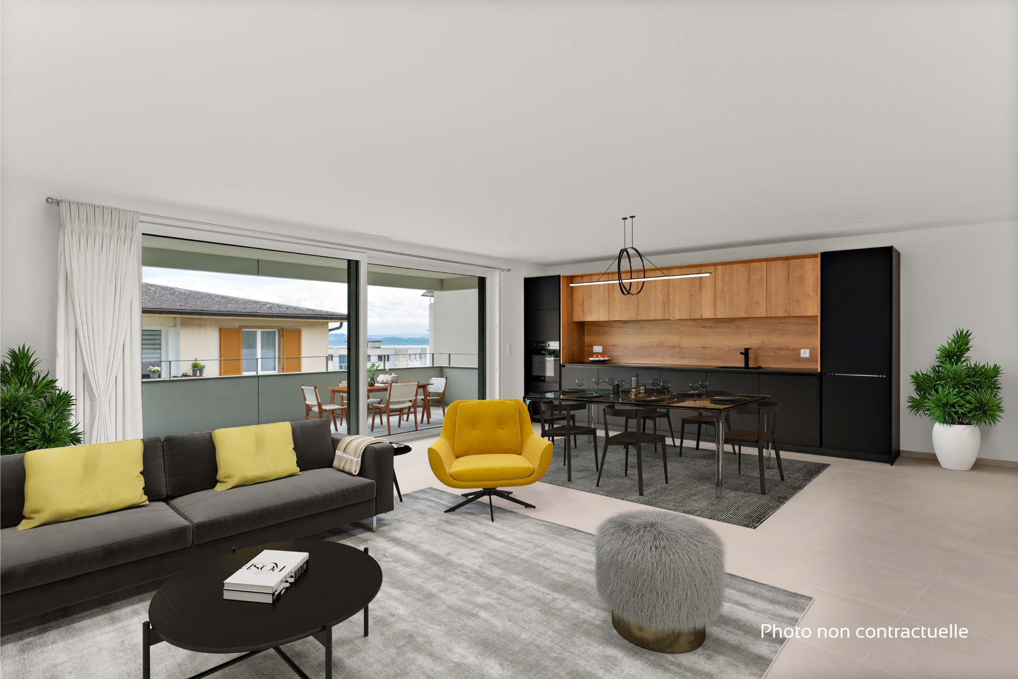 Appartement de standing avec terrasse à Neuchâtel