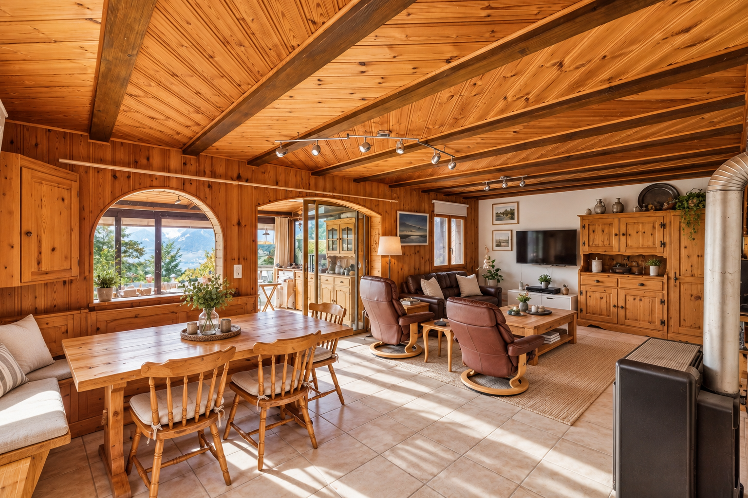Chalet avec vue sur les Alpes – Résidence secondaire autorisée - Photo de présentation